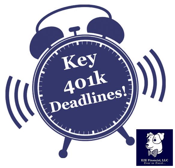 Key 401k Plan 2022 Deadlines